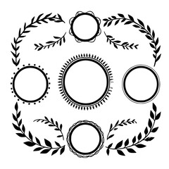 wreath SVG, wreath png, wreath frame, frame svg, frame illustration, wreath illustration, frame, vector, vintage, floral, design, decoration, pattern, ornament, border, illustration, flower, ornate, a