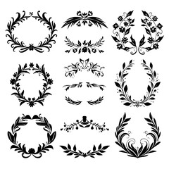 wreath svg, wreath png, wreath frame, frame svg, frame illustration, wreath illustration, frame, vector, vintage, floral, design, decoration, pattern, ornament, border, illustration, flower, ornate, a