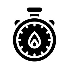 hot deal glyph icon