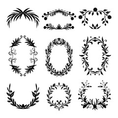 wreath SVG, wreath png, wreath frame, frame svg, frame illustration, wreath illustration, frame, vector, vintage, floral, design, decoration, pattern, ornament, border, illustration, flower, ornate
