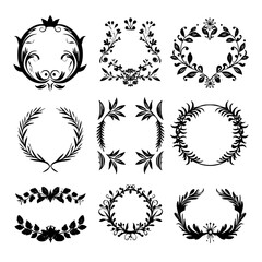 wreath SVG, wreath png, wreath frame, frame svg, frame illustration, wreath illustration, frame, vector, vintage, floral, design, decoration, pattern, ornament, border, illustration, flower, ornate