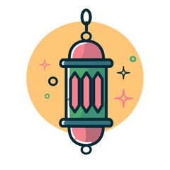 Islamic lantern decoration, Islamic lantern illustration, Islamic lantern, Pastel islamic lantern, Islamic Lantern ornament, Islamic Lantern Vector