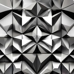 Abstract geometric patterns in shades of black, white, and gray1