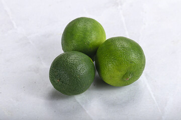 Green sour tropical Lime fruit