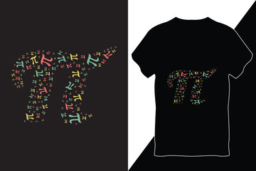Pi Day T-Shirt Design Vector