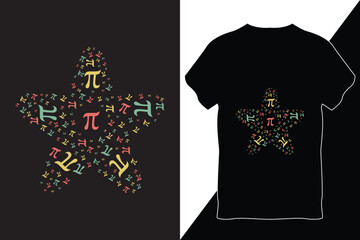 Pi Day T-Shirt Design Vector