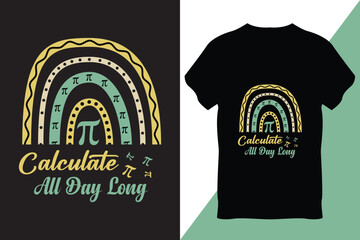Pi Day T-Shirt Design Vector