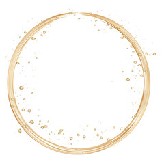 Golden geometric frames. Hand drawn golden borders. Card template with golden shiny gold glitter design element for greeting card design.