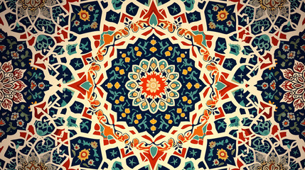 Beautiful structure of a repeating pattern in Arabic style