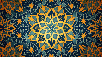 Beautiful structure of a repeating pattern in Arabic style