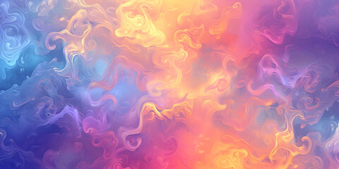 Fototapeta na wymiar Dreamy clouds intricate pattern background, amazing vivid pops of color, bright and vibrant,