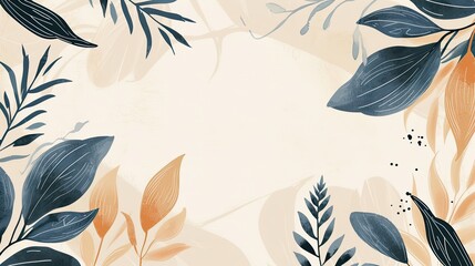 Abstract Leaf Background, Generative AI