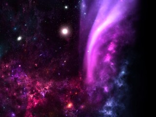 science fiction wallpaper. Beauty of deep space. Colorful graphics for background, like water waves, clouds, night sky, universe, galaxy, Planets