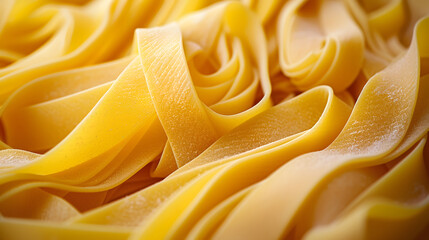 e-commerce styles macro photography of raw fettuccine pasta background, clean and professional, showcasing product details