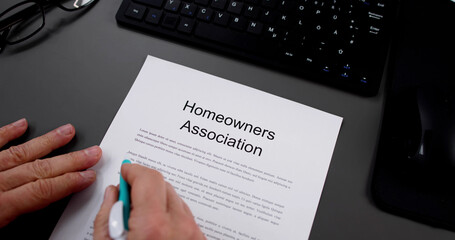 Person Reading HOA Rules