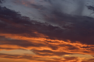 Fototapeta premium Epic sunset with beautiful colored clouds