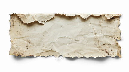 Fototapeta premium An old paper sticker effect, with torn edges and weathered textures