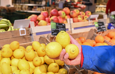 Vente alimentation nourriture fruits frais citron