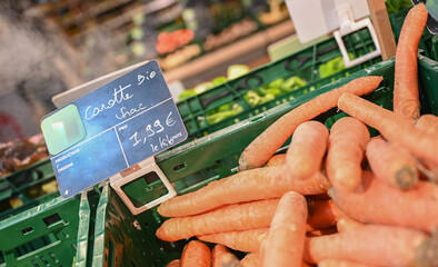 Vente alimentation nourriture legumes frais carottes prix kilo