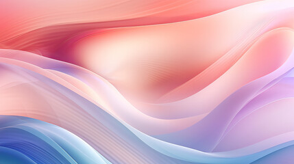 Captivating feminine abstract background, gentle curves, dreamy colors, and subtle gradients for an elegant touch Ai Generative