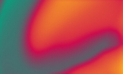 Abstract multi color gradient background red and green color, with noise texture used for banner