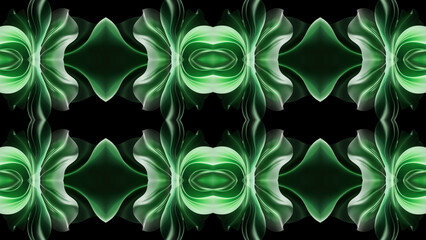green and black background