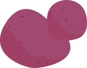 purple sweet potatoes illustration