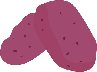 purple sweet potatoes illustration