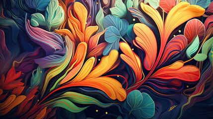 Stunning colorful pattern background, combining the vibrancy of colors with intricate patterns, a visually dynamic and captivating composition Ai Generative