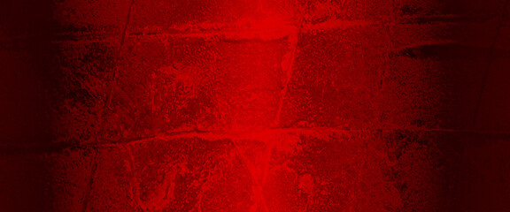 Vector black red stained cracked concrete wall, scary concrete walls for the background, horror theme background.  - obrazy, fototapety, plakaty