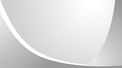White and gray abstract background wallpaper for presentation with gradient vector image