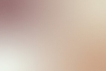 beige pastel broken white, brown color gradient rough abstract background shine bright light and glow template empty space , grainy noise grungy texture