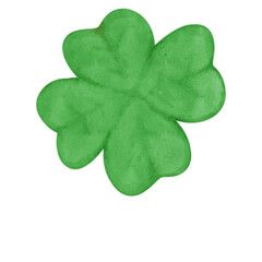 Watercolor Clover Leaves Clip Art, Shamrock Illustrations, St. Patrick Greenery