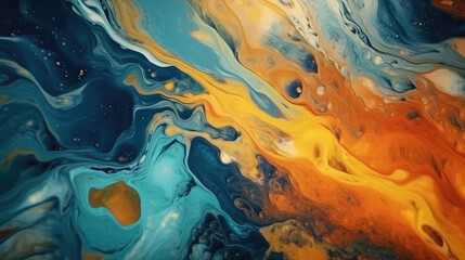 Fototapeta premium Abstract art background texture, liquid texture with liquid art materials