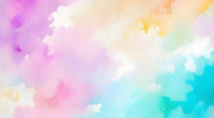 Obraz na płótnie Canvas vibrant multicolored sky with billowing clouds.
