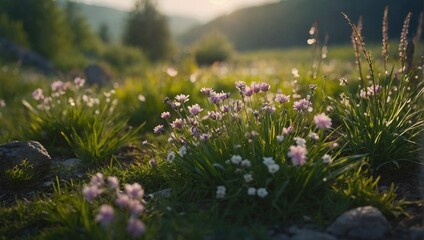 Fototapeta premium fairy forest in the spring time