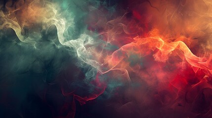 A colorful brush abstract wallpaper background illustration. Generative AI