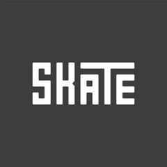 Skate lettering design