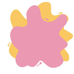 Blob text box. Speech bubble.