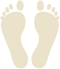 足跡イラストアイコン