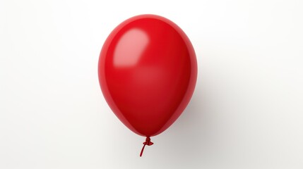 red balloon isolated on white background