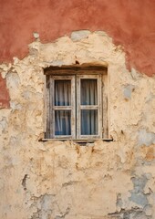 Old window with wall