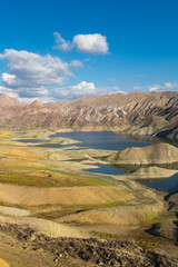 Panoramic view of the Azat reservoir in Armenia