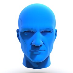 3d Illustration of a Humanoid Robot Head Artificial Intelligence AI
