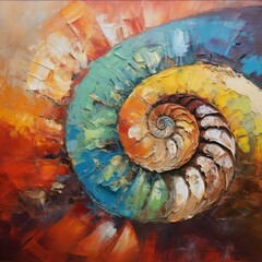Ammonite shell 