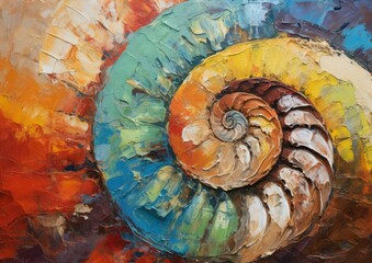 Ammonite shell 
