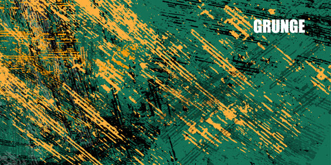 Abstract grunge texture scratch green and yellow background