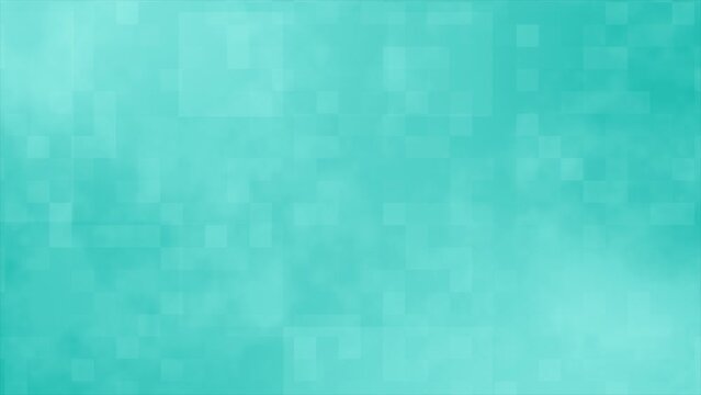 Cyan color slow motion hi-tech geometrical background, box pattern looped futuristic background
