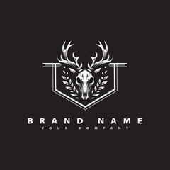 deer head bone logo