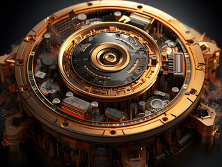 Naklejka premium Coin 3d rendering image